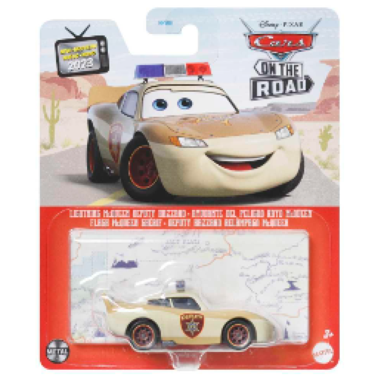 Mattel Disney Pixar Cars On The Road - Lightning McQueen Deputy Hazzard 
