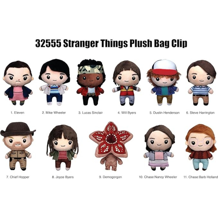 DKB Plush Bag Clip Stranger Things Series One 32555