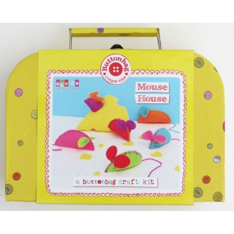 DN Buttonbag Mouse House Sewing Craft Kit