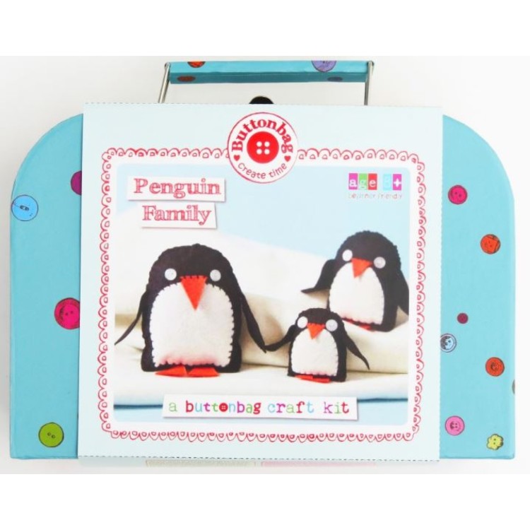 DN Buttonbag Penguin Family Sewing Craft Kit