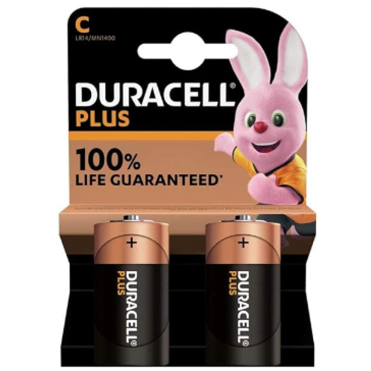 Batteries Duracell C Batteries 2 Pack