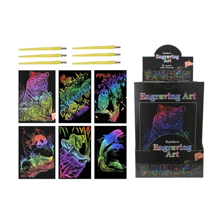 KTL Engraving Scratch Rainbow Art TY2982