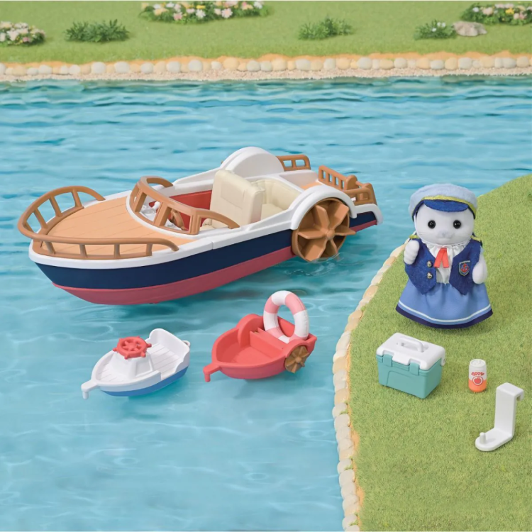 Epoch 5864 Sylvanian Families Seal Sailor's Leisure Boat