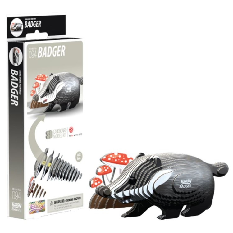 Eugy 3D Cardboard Model Kit - 094 Badger 