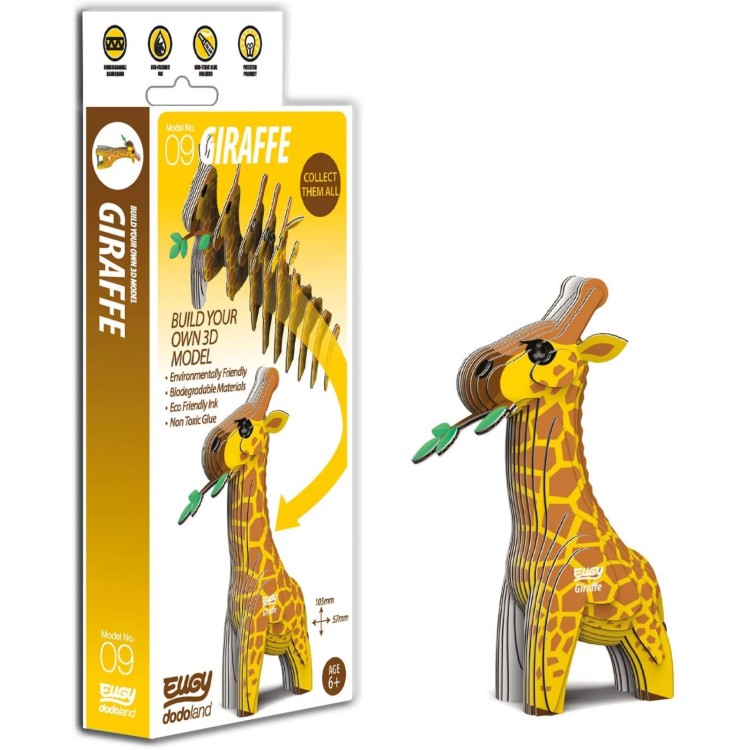 Eugy 3D Cardboard Model Kit - 009 Giraffe