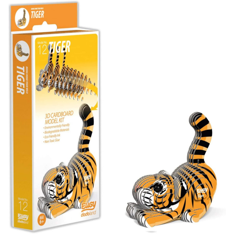 BST Eugy 3D Cardboard Model Kit - 012 Tiger