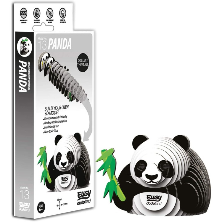 Eugy 3D Cardboard Model Kit - 013 Panda