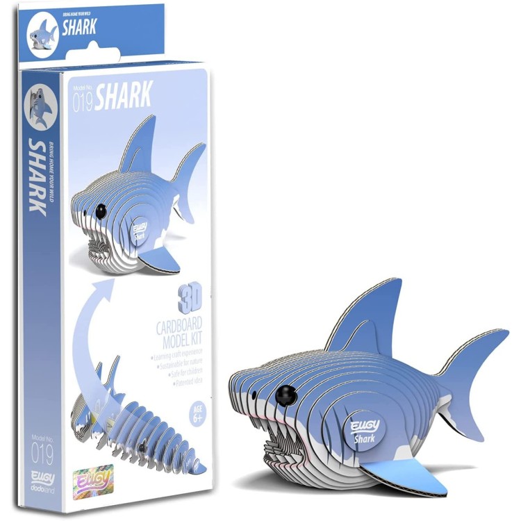 Eugy 3D Cardboard Model Kit - 019 Shark