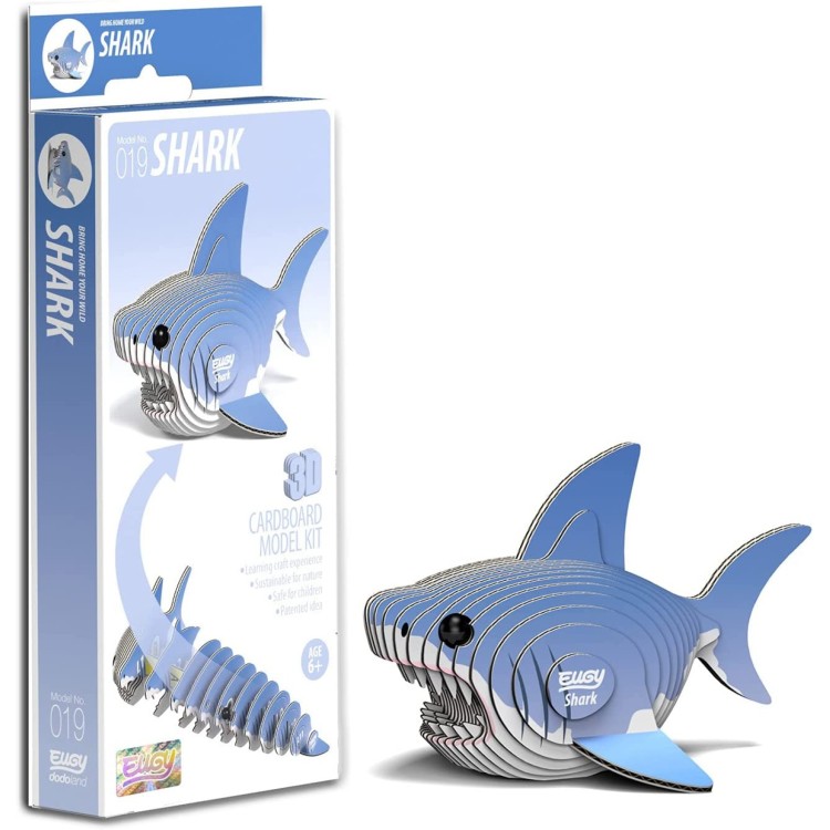 BST Eugy 3D Cardboard Model Kit - 019 Shark