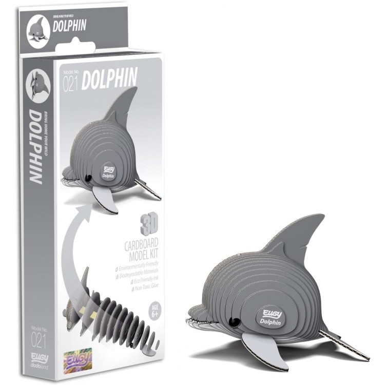 Eugy 3D Cardboard Model Kit - 021 Dolphin