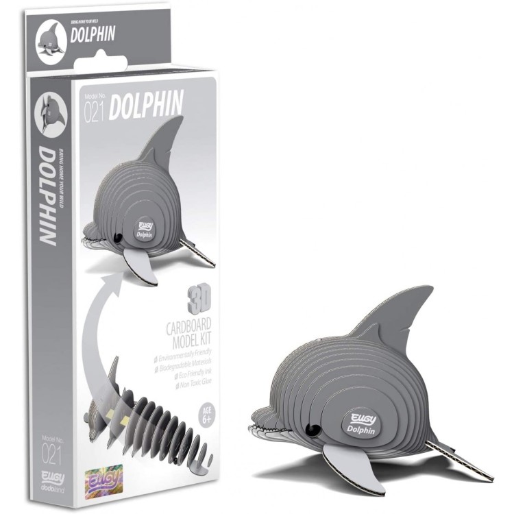 BST Eugy 3D Cardboard Model Kit - 021 Dolphin