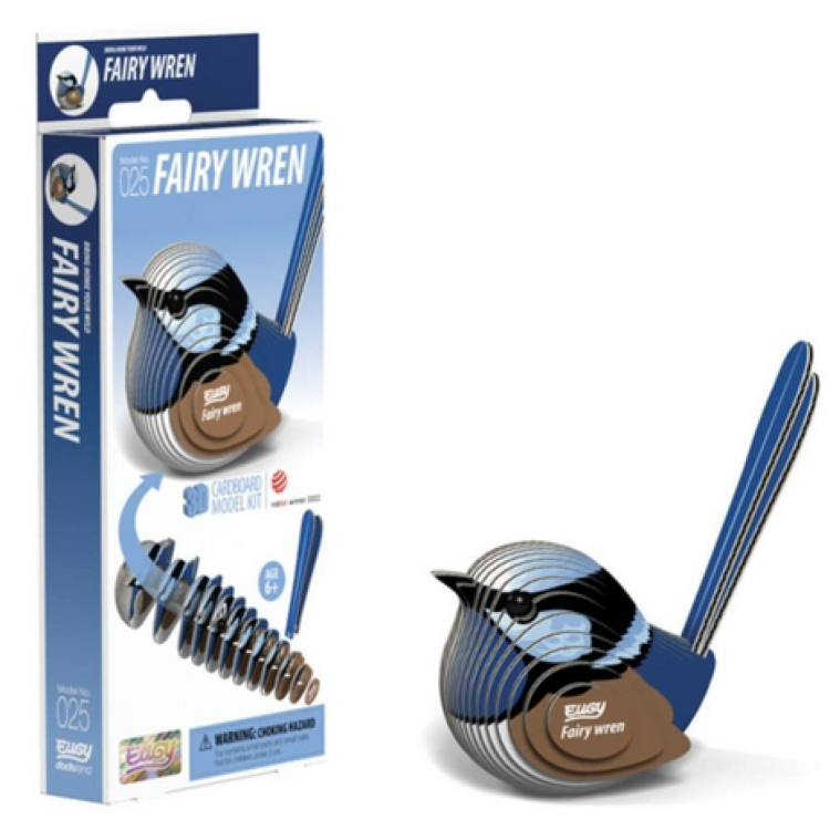 BST Eugy 3D Cardboard Model Kit - 025 Fairy Wren
