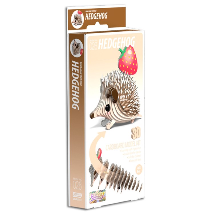 Eugy 3D Cardboard Model Kit - 026 Hedgehog