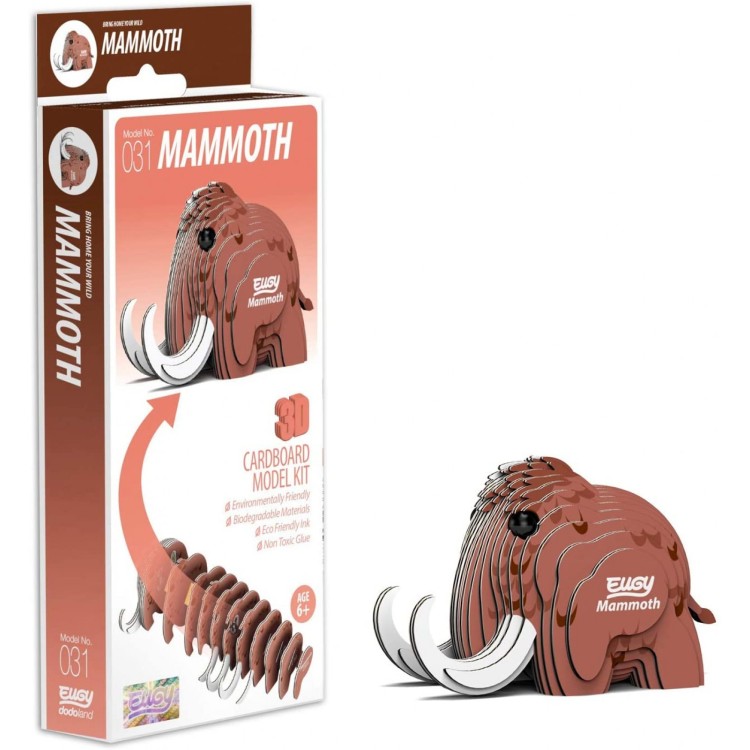 Eugy 3D Cardboard Model Kit - 031 Mammoth