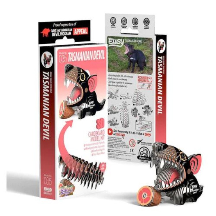 Eugy 3D Cardboard Model Kit - 035 Tasmanian Devil