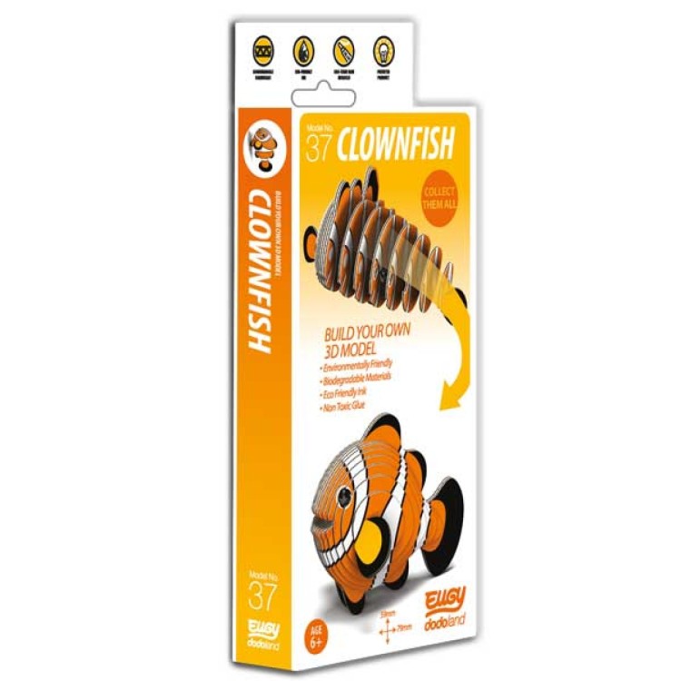 BST Eugy 3D Cardboard Model Kit - 037 Clownfish