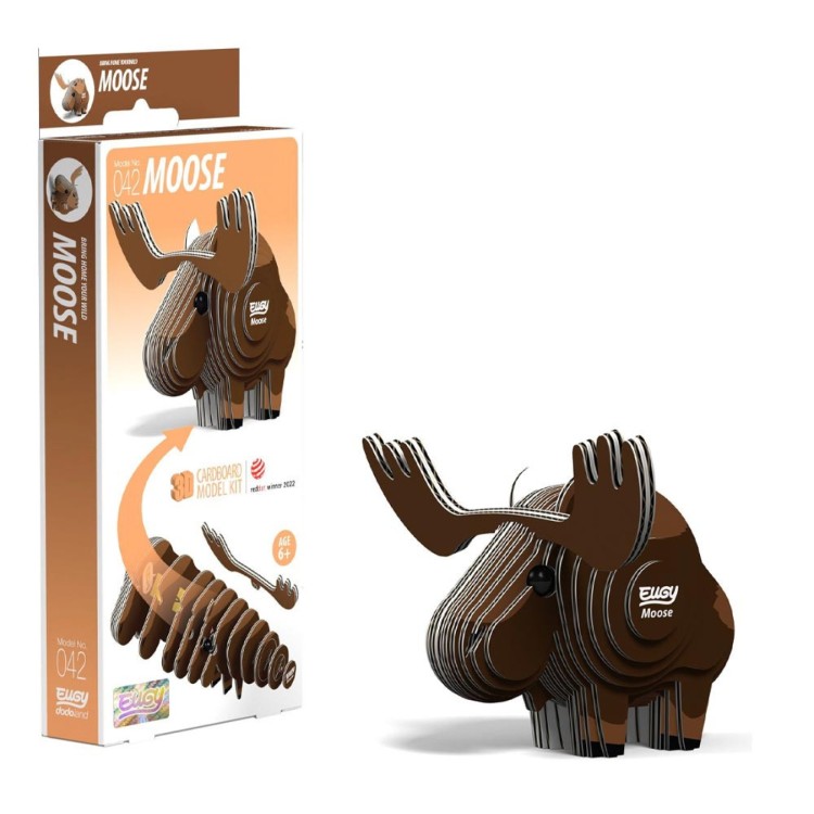 Eugy 3D Cardboard Model Kit - 042 Moose