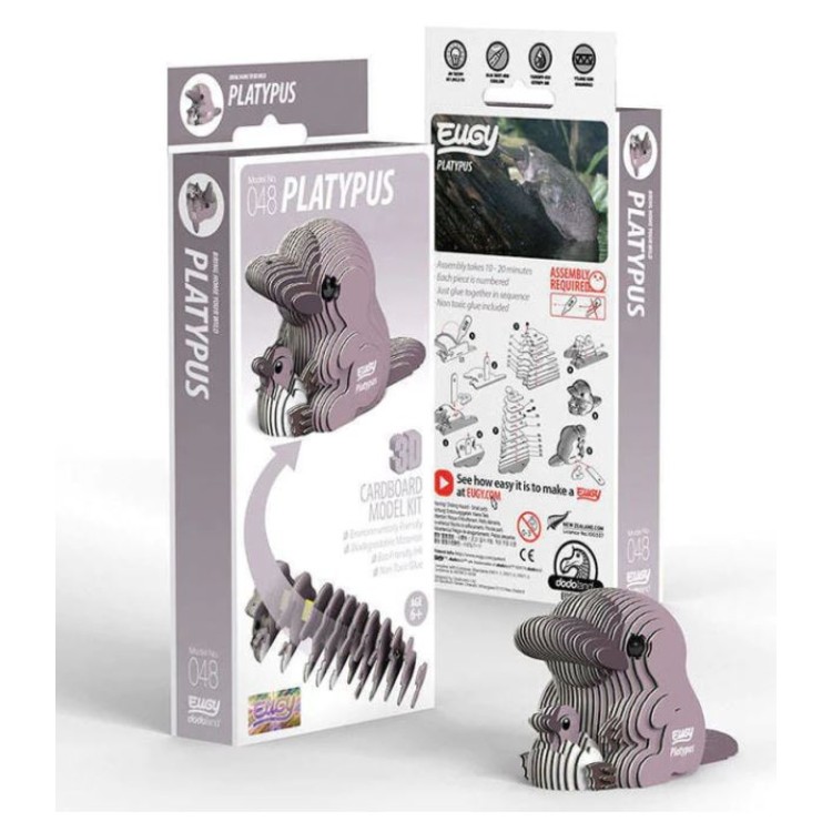 Eugy 3D Cardboard Model Kit - 048 Platypus