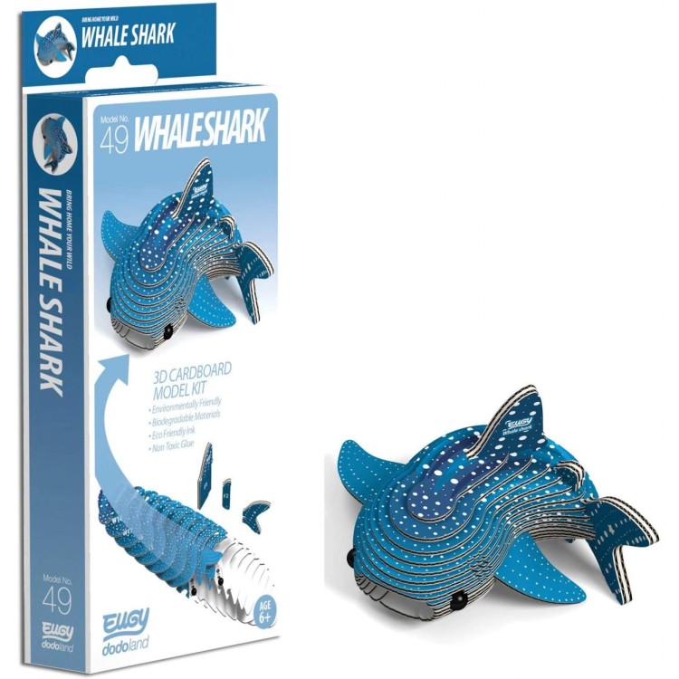 Eugy 3D Cardboard Model Kit - 049 Whale Shark