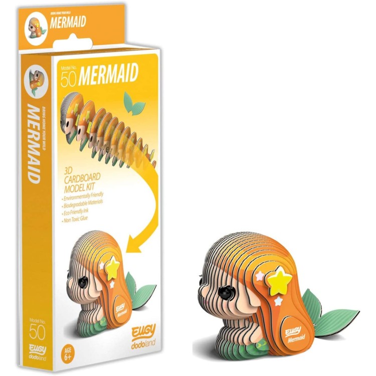 Eugy 3D Cardboard Model Kit - 050 Mermaid