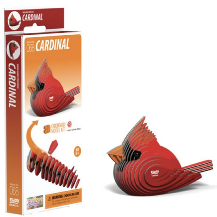 BST Eugy 3D Cardboard Model Kit - 068 Cardinal
