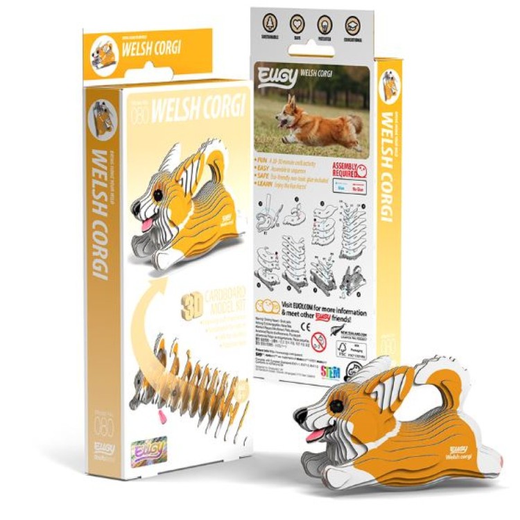 BST Eugy 3D Cardboard Model Kit - 080 Welsh Corgi