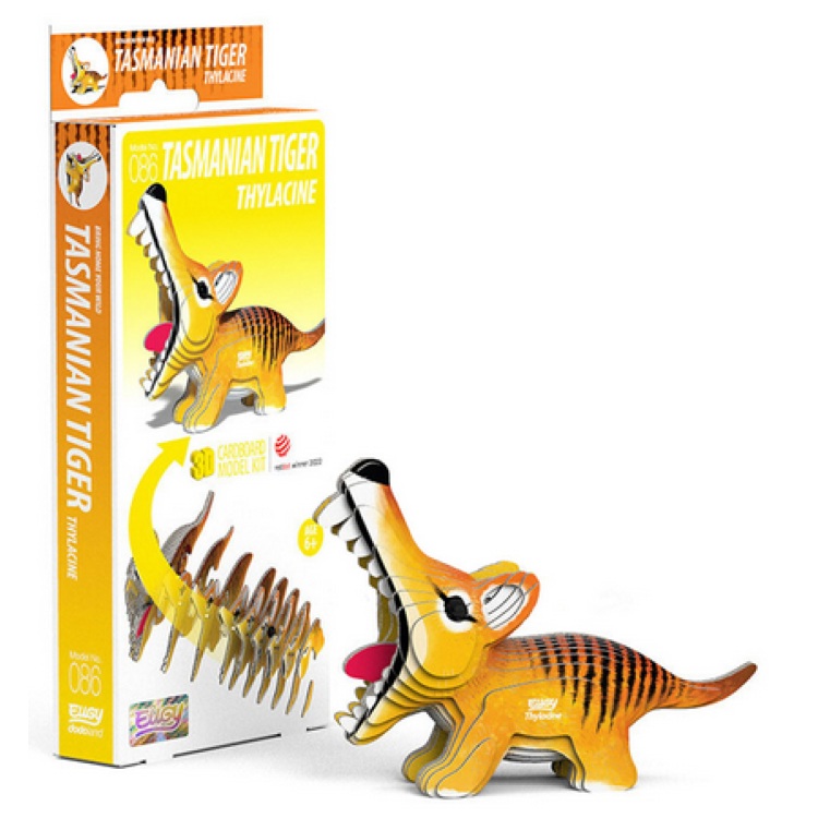 BST Eugy 3D Cardboard Model Kit - 086 Tasmanian Tiger