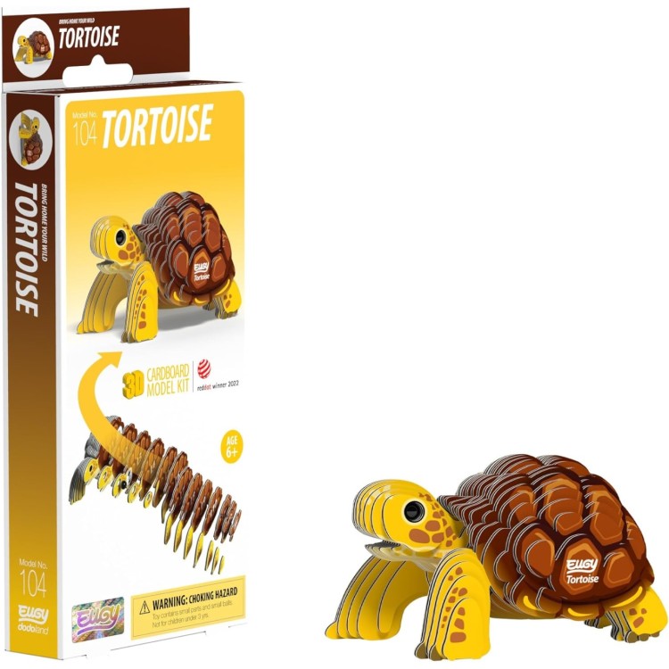 Eugy 3D Cardboard Model Kit - 104 Tortoise