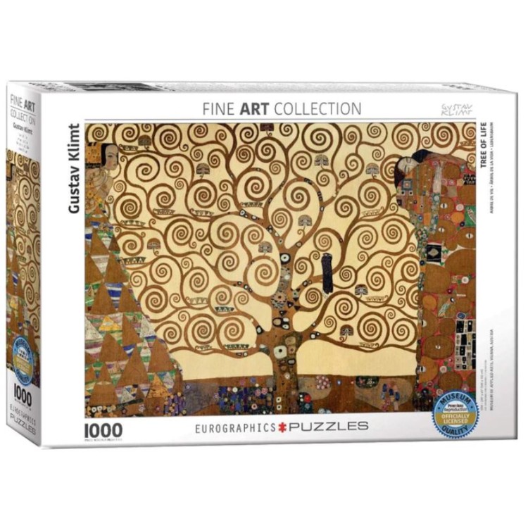 Eurographics Tree Of Life 1000pcs Fine Art Collection Illustrated By Gustav Klimt Made With Smart Cut Technology