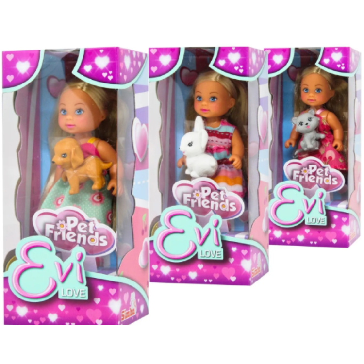 Simba Evi Love Pet Friends Doll Assorted (One Supplied)