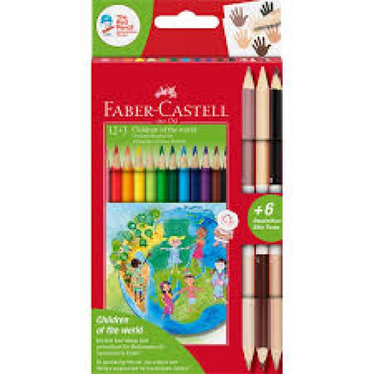 Faber-Castell 12+3 Children Of The World Pencils