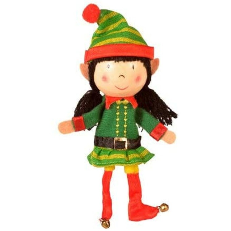 Fiesta Crafts Wooden Finger Puppet - Elf Girl