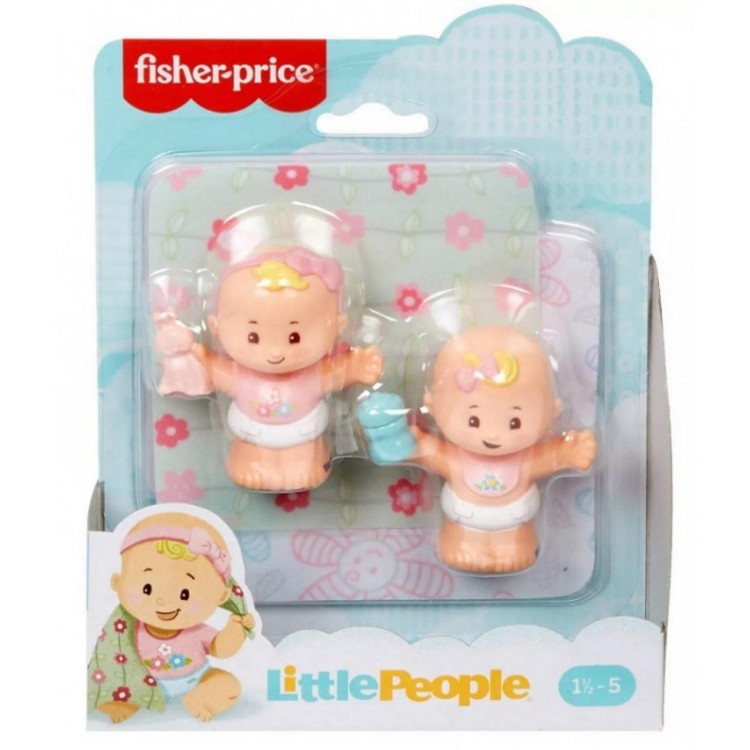 Mattel Fisher Price Little People - Snuggle Twins & Flower Blanket 18m+