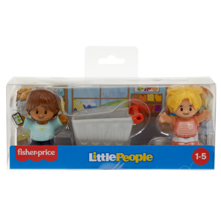 Fisher Price Little People 2 Figure Pack & Accessory - Grocery Shop HJW69 / HJW67