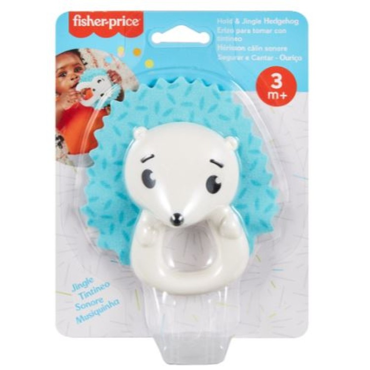 Fisher Price Rattle - Hold & Jingle Hedgehog 3m+ HJW11