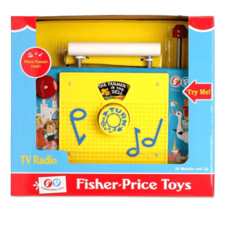 Basic Fun 01703 Fisher Price Retro TV Radio