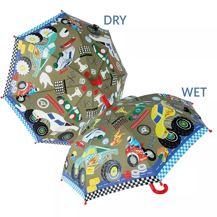 Floss & Rock Cars Colour Changing Umbrella
