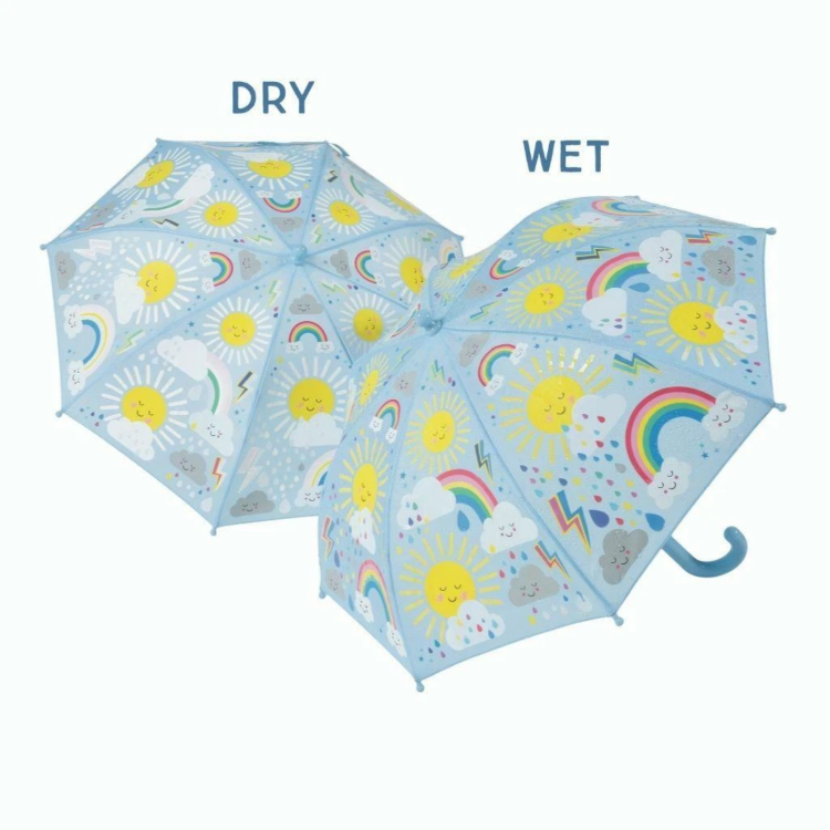 Floss & Rock Sun & Clouds Colour Changing Umbrella