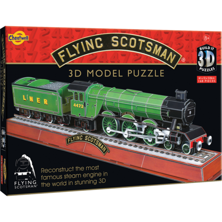 Cheatwell 3D Model Puzzle - Flying Scotsman 168 Pieces