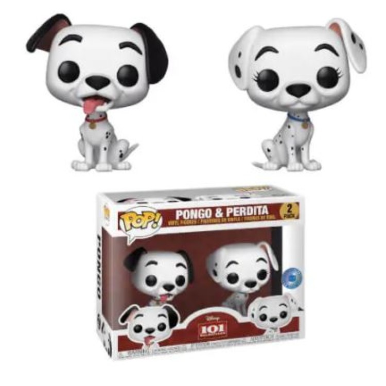 DAMAGED BOX SALE! Funko Pop! 101 Dalmatians Pongo & Perdita 2 Pack (Pop In A Box Exclusive)