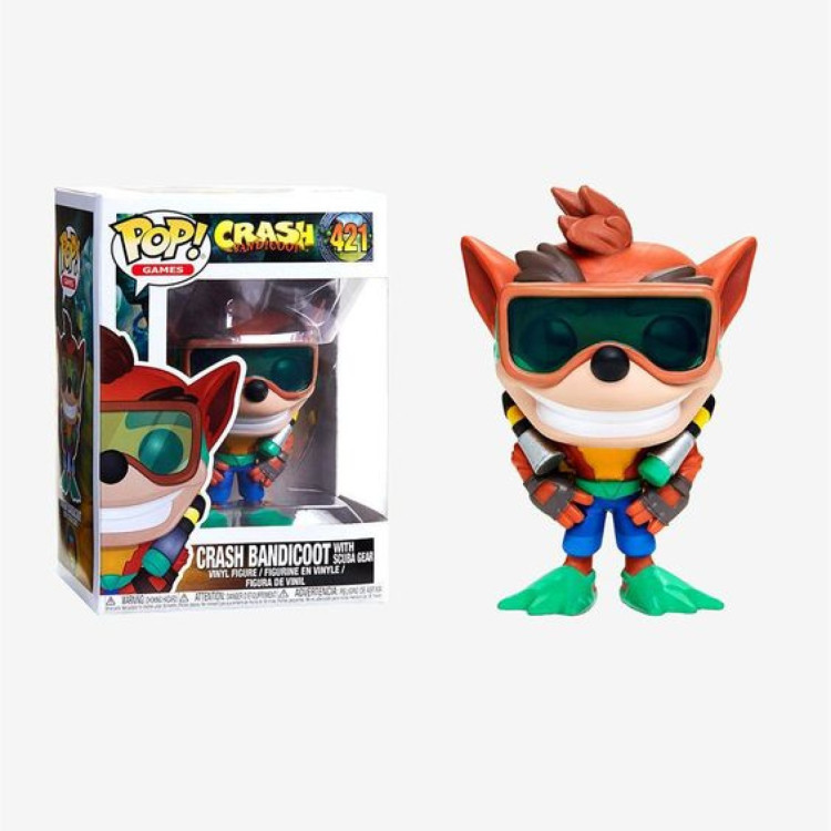 Funko Pop! Crash Bandicoot 421 Crash Bandicoot With Scuba Gear