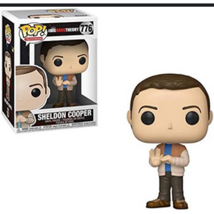 Funko Pop! Big Bang Theory 776 Sheldon Cooper (LARGE RIP ON THE BOX LID)