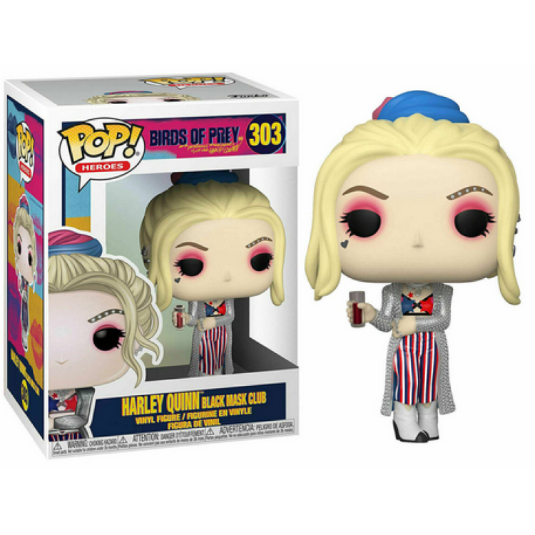 Funko Pop! DC Birds Of Prey 303 Harley Quinn Black Mask Club