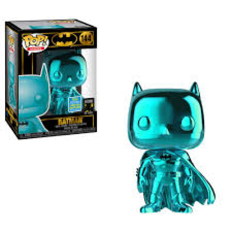 Funko Pop! DC Super Heroes 144 Batman Chrome Blue (2019 Convention Exclusive)