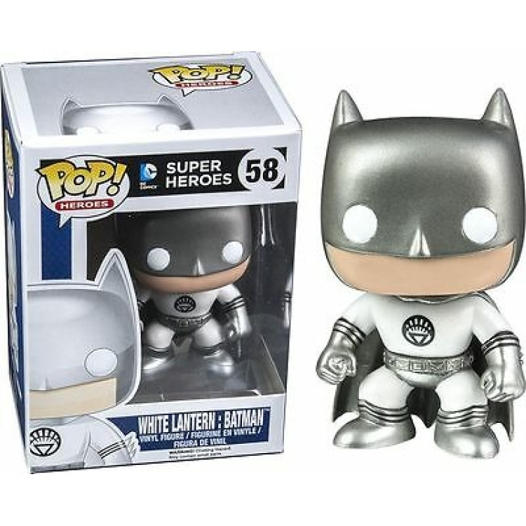 Funko Pop! DC Super Heroes 58 White Lantern Batman MINOR BOX FLAWS