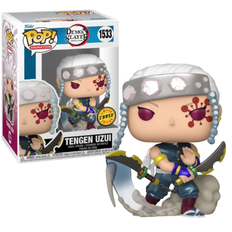 Funko Pop! Demon Slayer 1533 Tengen Uzui CHASE (DAMAGED BOX)