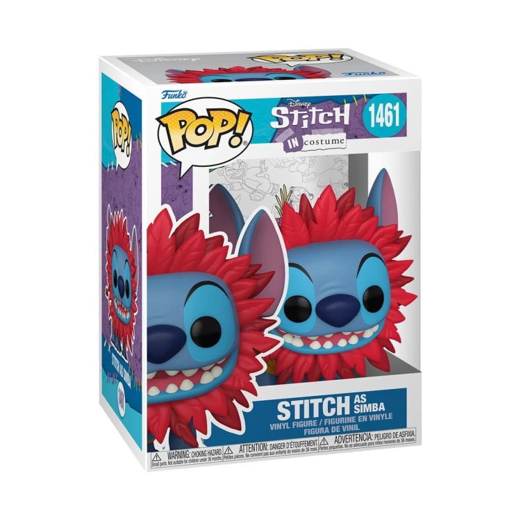Funko Pop! Disney Stitch In Costume 1461 Stitch As Simba 