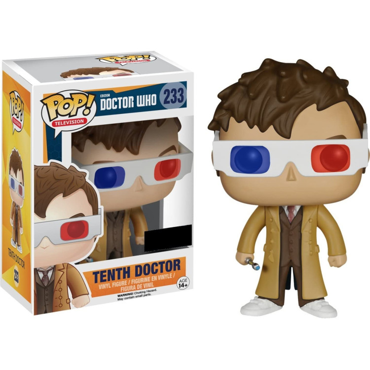 Funko Pop! Doctor Who 233 Tenth Doctor (Underground Exclusive) YELLOWED PACKAGING