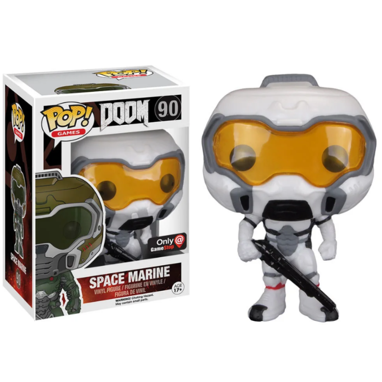 Funko Pop! Doom 90 White Doom Marine (Underground Toys Exclusive)
