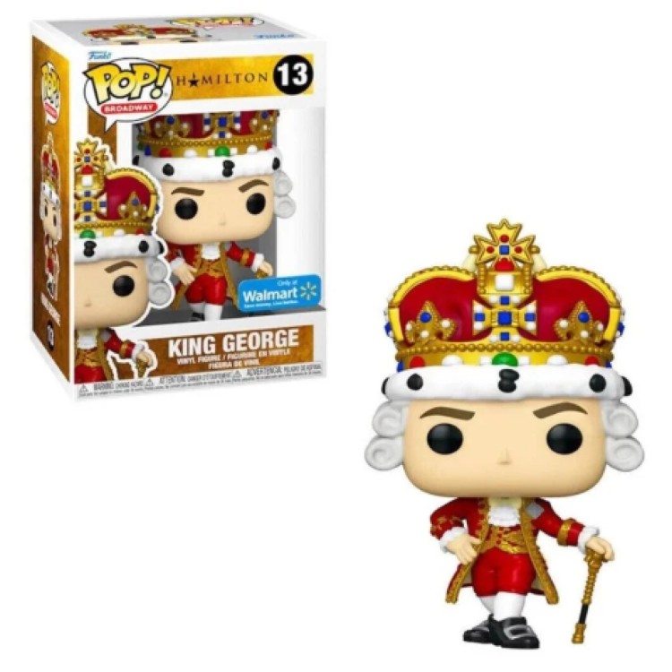 Funko Pop! Hamilton 13 King George (Walmart Exclusive) RIPPED BOX CORNERS